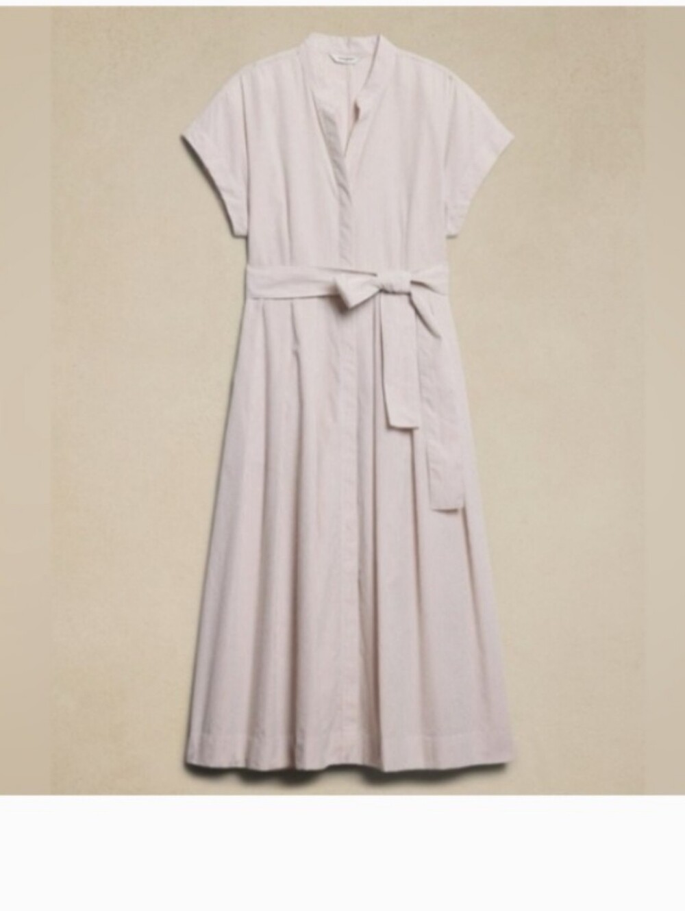 Banana Republic Button Up Tie Midi Dress - Picture 2 of 3